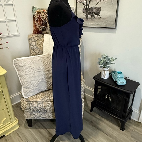 Gianni Bini Blue Maxi Cocktail Sundress - Picture 6 of 8